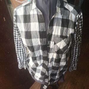 American Eagle jeggings S button down shirt